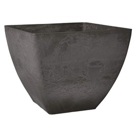 PSW Arcadia Garden Products FB40DC Simplicity Square, 16 x 16 x 13, Dark Charcoal, 16 by 16 by 13-Inches