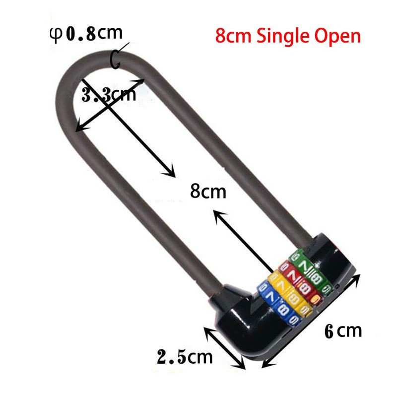 7-16CM Extra Long 4 Digit Combination Padlock Outdoor Lock Door