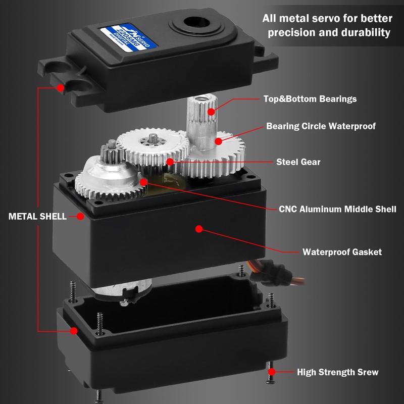 GOUPRC 22G Micro Digital RC Servo Metal Gears for Hyper