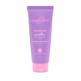 Aqualogica Limpiador Facial Illuminate+ Smoothie Con Frutos Del Bosque Y Alfa Arbutina Para Exfoliar E Hidratar Suavemente La Piel | Para Piel Mixta Y Seca - 100 Ml