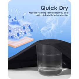 Boladeci Mens Tank Top Workout Summer Moisture Wicking Lightweight Breathable Running Beach Sleeveless Shirts Large Black