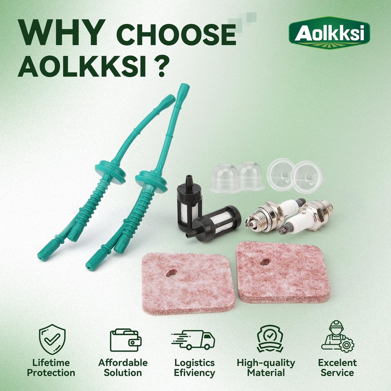 AOLKKSI FS55R Air Filter Fuel Line Primer Bulb Tune Up