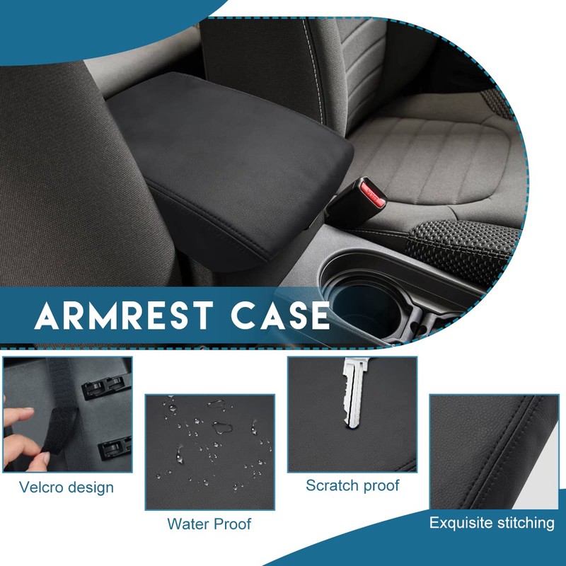 INTGET Center Console Armrest Cover for 2005-2021 Nissan Frontier Accessories