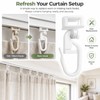 Curtain Track Gliders for Curtain Rails – 20PCS Plastic Hooks