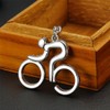 AFCJLTO 2pcs Bicycle Key Chain, Bicycle Rider Key Pendant, Bicycle