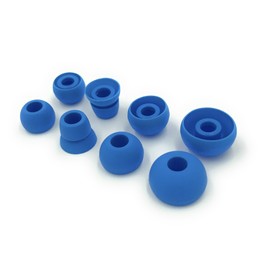 Blue Replacement Earbud Tips for Beats Powerbeats3 Wireless Stereo Headphones - Small, Medium, Large, and Double Flange (Blue)