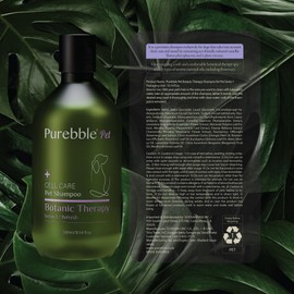 Purebble Pet Shampoo Refresh Purple Botanical Line- for Soft and Shiny Coat and Fur- Cleanses, Conditions, and Detangles, pH- Balancing Formula for Pets, No Artificial Fragrance, 300ml / 10.14 fl oz