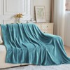 NEWCOSPLAY Super Soft Twin Blanket Dark Blue Premium Silky Flannel
