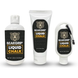 BEAR GRIP - LIQUID CHALK | Sports Chalk | Sweat Free Hands | Crossfit | Weight Lifting | Power Lifting | Rock Climbing | Bodybuilding (100ml)