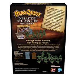 Hasbro Hill HeroQuest Die Bastion Kellars Keep Abenteuerpack, ab 14 Jahren, HeroQuest Basisspiel erforderlich, F4543800, Multi