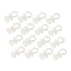 Operitacx 30pcs Beige Plastic Curtain Track Rollers for Ceiling Mounted