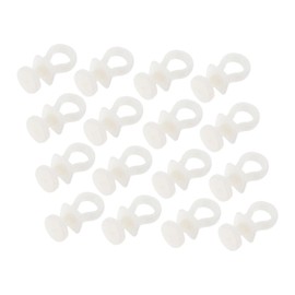 Operitacx 30pcs Beige Plastic Curtain Track Rollers for Ceiling Mounted Dividers Rv Bunk Bed Rails and Shower Curtains Durable Quiet Gliders