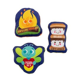 Bulk 50 Piece Camp VBS Stuffed Flat Characters, Vacation Bible School 2024