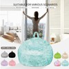 TRAVEVA Fluffy Faux Fur Bean Bag Chair Cover for Living