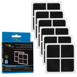 Filterlogic FFL-155L | 6 Pack - Fresh Air Fridge Purifier - Filter Compatible with LG LT120F ADQ73214404