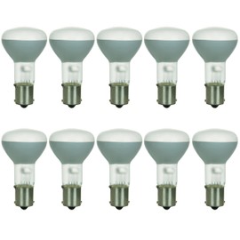 Sunlite 41721 Incandescent 1383 Flood Light Bulb, 20 Watts, 600 Lumens, 13 Volts, BA15 Single Contact Bayonet Base, Elevators, RVs, Aircraft Reading Lamp, Title 20 Approved, 2600K Warm White, 10 Count