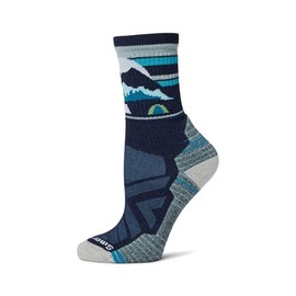 Smartwool Hike Light Cushion Mountain Moon Crew Women's Socks, Deep navy blue