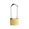 Korjo Solid Brass Padlock Luggage Long Shackle Lock, Travel