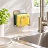 Stainless Steel Sponge Holder for Kitchen Sink – No-Drill Adhesive