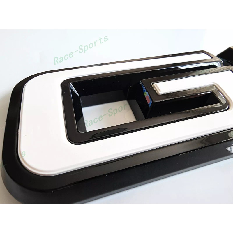 Auto GMC OVERLAY Rear Only Black White GMC Emblem 2019+