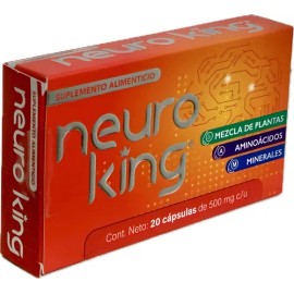 Neuro King Cápsulas Glicinato Magnesio Unidades 20g