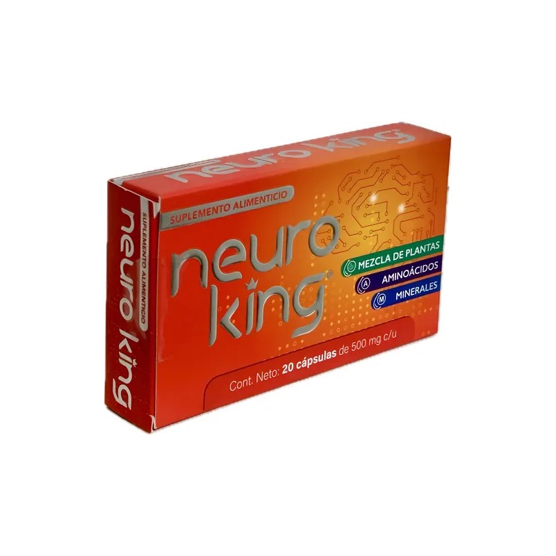 Neuro King Cápsulas Glicinato Magnesio Unidades 20g