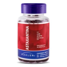 Astaxantina  Aceite De Coco Mct Oil  90 Softgels  Maklen Sabor Sin sabor                                                                              