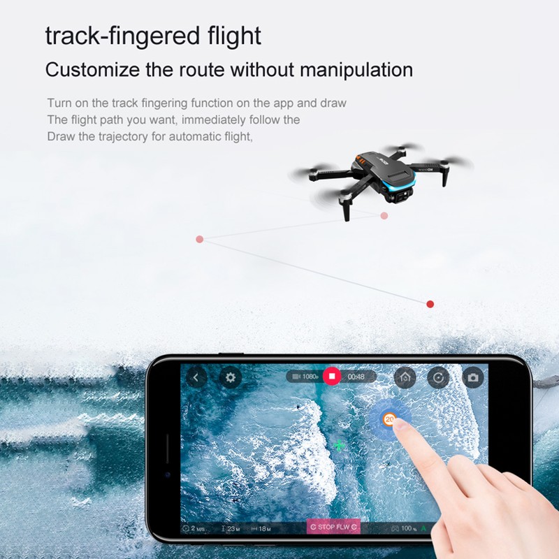 Remote Control Drone with Camera 4K Dual Camera 3-Sided Obstacle