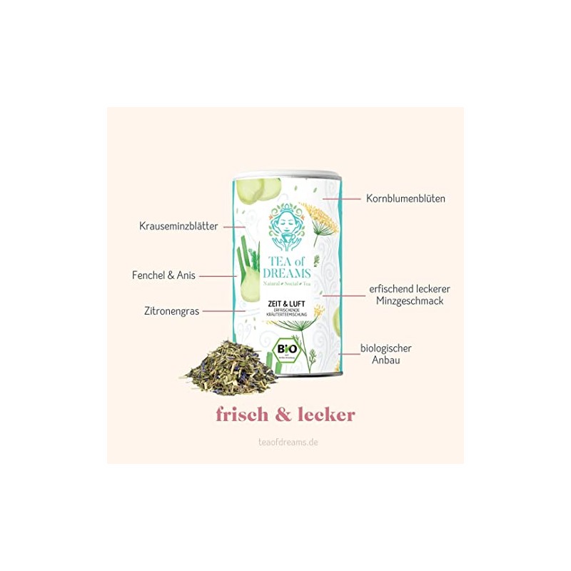 Organic Herbal Tea | "Time & Air" | Natural Herbal