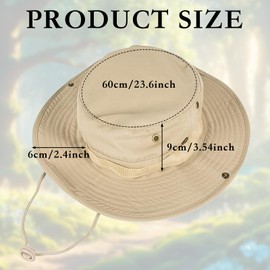 Sun Hat Women Men Sun Hat UV Protection 50 Boonie Hat Fishing Hat Outdoor Hiking Hat Foldable Wide Brim Suitable for Fishing, Hunting, Camping, Hiking, khaki