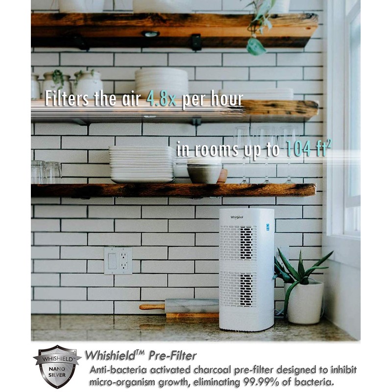 Whirlpool, WPT60P Whispure True Hepa Air Purifier, Activated Carbon Advanced