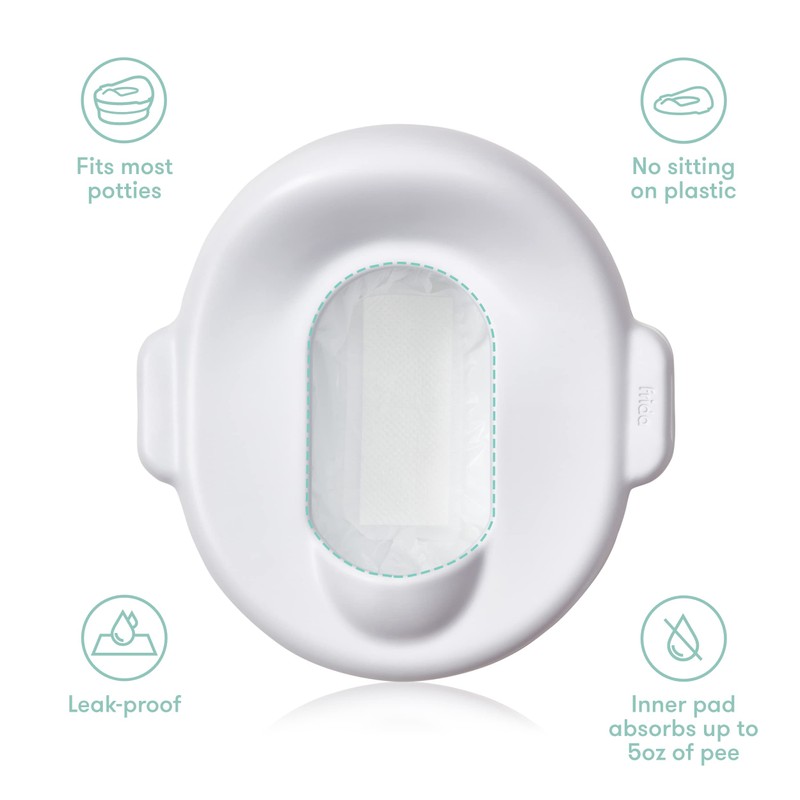Frida Baby Poo + Pee Potty Liners, Leak-Proof, Super-Absorbent Liners