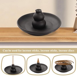 yotutun Incense Stick Holder, Incense Burner Incense Holder, Ceramic Incense Burner, Incense Holder with Ash Catcher Tray for Home Decoration, Meditation, Yoga