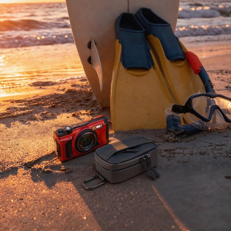 CaSZLUTION Travel Case for OM SYSTEM OLYMPUS Tough TG-7 TG-6