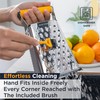 Deiss PRO Box Grater & Cheese Graters for Kitchen -