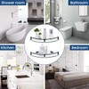 YorkHoMo Glass Shelf Bathroom Floating Shower Corner Shelves Shampoo Holder