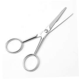 IWOWHERO Stainless Steel Anti-Slip Beard Trimming Scissors for Men Precision Grooming Tool for Facial Hair and Nose Hair Lightweight Ergonomic Design for Easy Handling