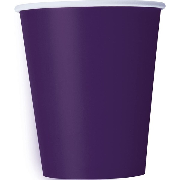 9oz Dark Purple Paper Cups, 14ct