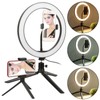 26cm/10in Ring Light LED Live Lamp Fill Light Dimmable USB