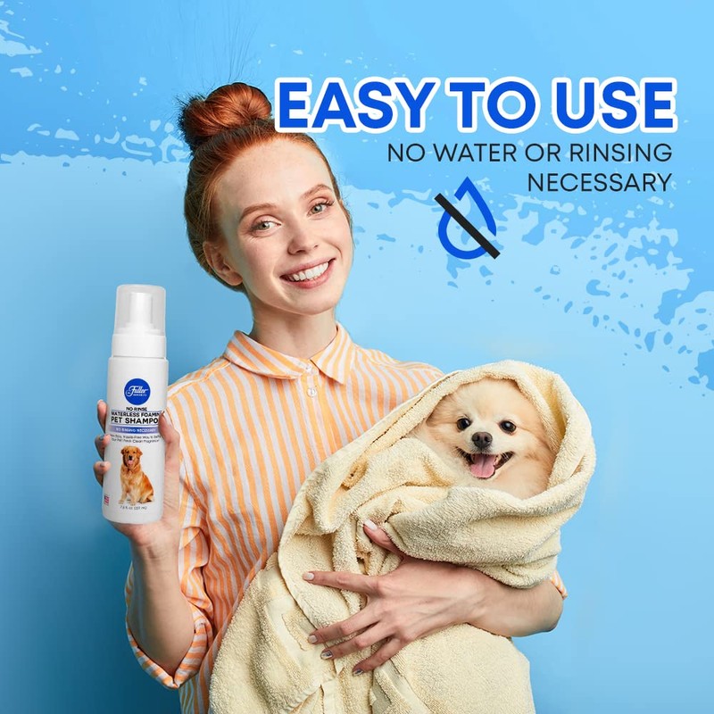 Fuller Brush No‑Rinse Waterless Foaming Pet Shampoo – 16 oz Refill