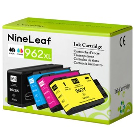 NineLeaf 962XL Ink Cartridge Replacement for HP 962 XL Compatible with OfficeJet Pro 9010 9015 9022 9028 Printer(12 Combo Pack, Black Cyan Magenta Yellow)