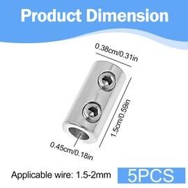 5 pieces for 1.5-2 mm wire rope code closure