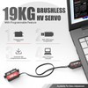 AGFRC 19KG RC Low-Profile Digital Servo - 0.073s High Speed,