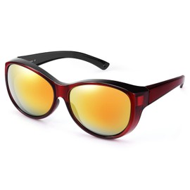 Br'Guras Women's Over Sunglasses, Polarized Lenses, Driving Sunglasses, Over Glasses, Polarized Anti-Glare, UV 400, UV Protection, Fishing, Driving, Sunglasses