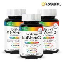 Roniwell [로니웰] 토탈케어 멀티비타민 20 90정 x 3개 (총 9개월분)