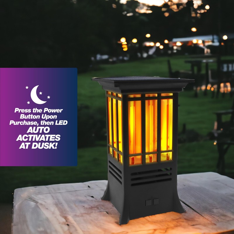 PIC Solar Flame Effect Tabletop Mosquito Repellent