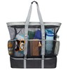 KISLANE Extra Large 55L Mesh Beach Tote Bag with Cooler