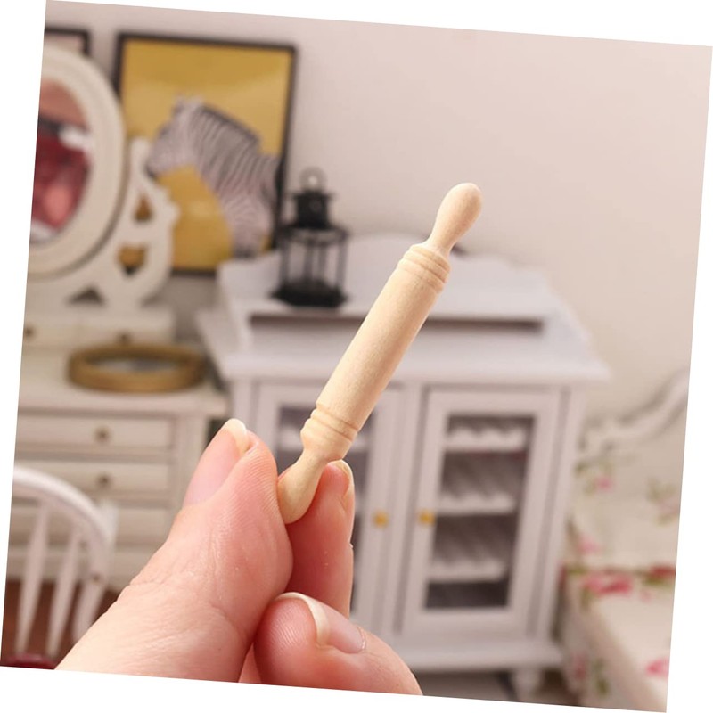 ABOOFAN 12pcs Rolling Pin House Adjustable Rollers Pins Miniature Decor