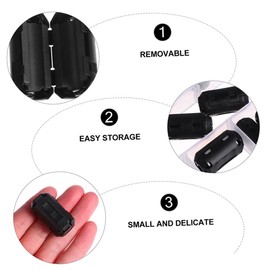 Gadpiparty 40Pcs Removable Ferrite Core Cord Ring Noise Suppressor Filter for Power Cords EMI Rfi Shielding Clip Design for USB Telephone and Network Cables