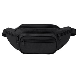 Brandit Waist Belt Bag Bum Bag Hip Shoulder Bag, Black, Standard, Classic